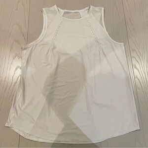 Lululemon Sculpt Tank Mesh Pleated Reflective (White) - Size 12